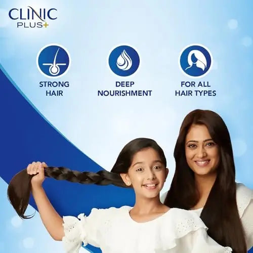 Clinic Plus Strong & Long Shampoo 1 L - With Milk Proteins & Multivitamins for Healthy, Long Hair Avelisse
