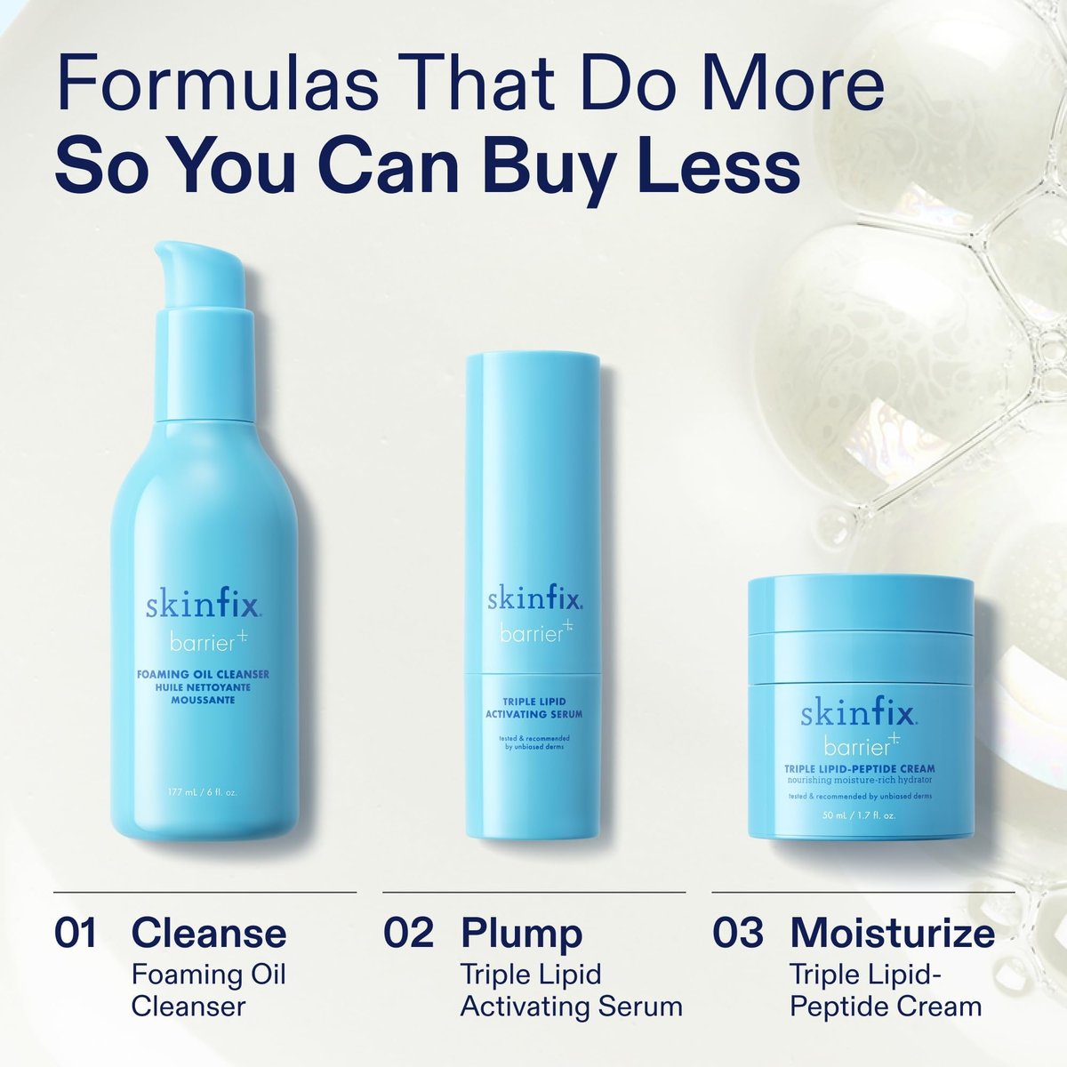 Skinfix Foaming Oil Cleanser for Face – 6 oz – Hydrating Gel-to-Foam Formula for Dry, Sensitive Skin – Fragrance Free, Vegan, Cruelty Free Avelisse