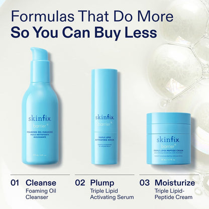 Skinfix Foaming Oil Cleanser for Face – 6 oz – Hydrating Gel-to-Foam Formula for Dry, Sensitive Skin – Fragrance Free, Vegan, Cruelty Free Avelisse