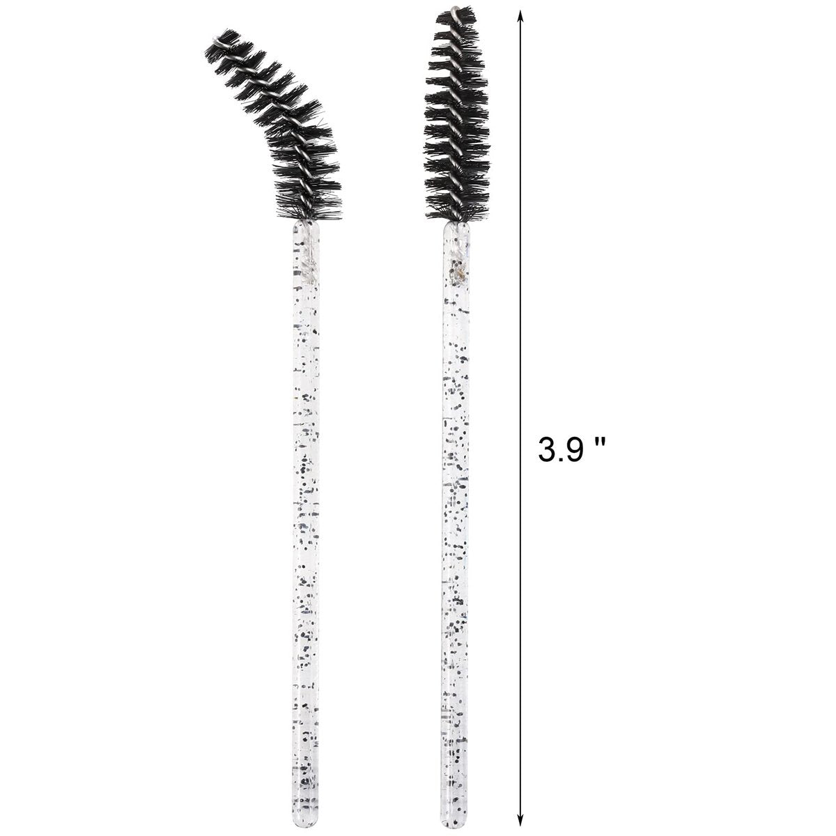 200 Disposable Mascara Wands Spoolies - Pink & Black Eyelash Brushes for Salon, Spa & Personal Use - görsel 3