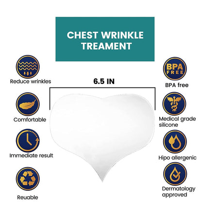 Muzooy 4 Pack Chest Wrinkle Pads - Reusable Medical Grade Silicone Décolleté Anti Wrinkle Patches for Overnight Treatment Avelisse