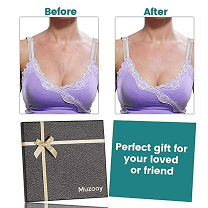 Muzooy 4 Pack Chest Wrinkle Pads - Reusable Medical Grade Silicone Décolleté Anti Wrinkle Patches for Overnight Treatment Avelisse