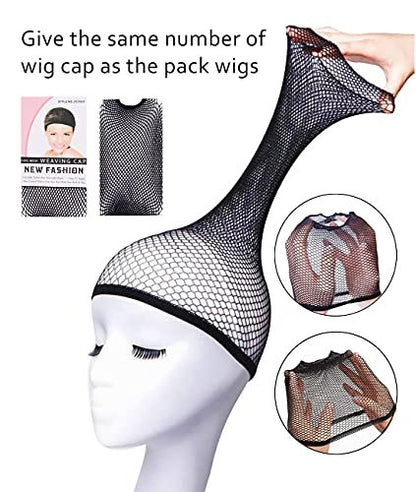 9-Piece Colorful Bob Wig Set with Flat Bangs – Bubble Gum Series Party Wigs for Women with Extra Heart Sunglasses Avelisse