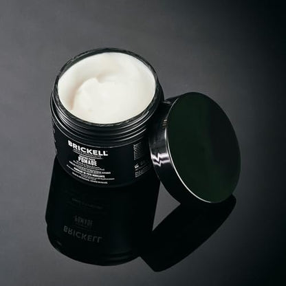 Brickell Men's Products Shaping Paste Pomade - Natural Texturizing Wax Pomade for Men, 2 oz