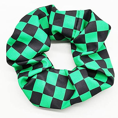 4 Pcs Anime Hair Scrunchies - Elastic Ponytail Holders for Adults, Cosplay Hair Ties