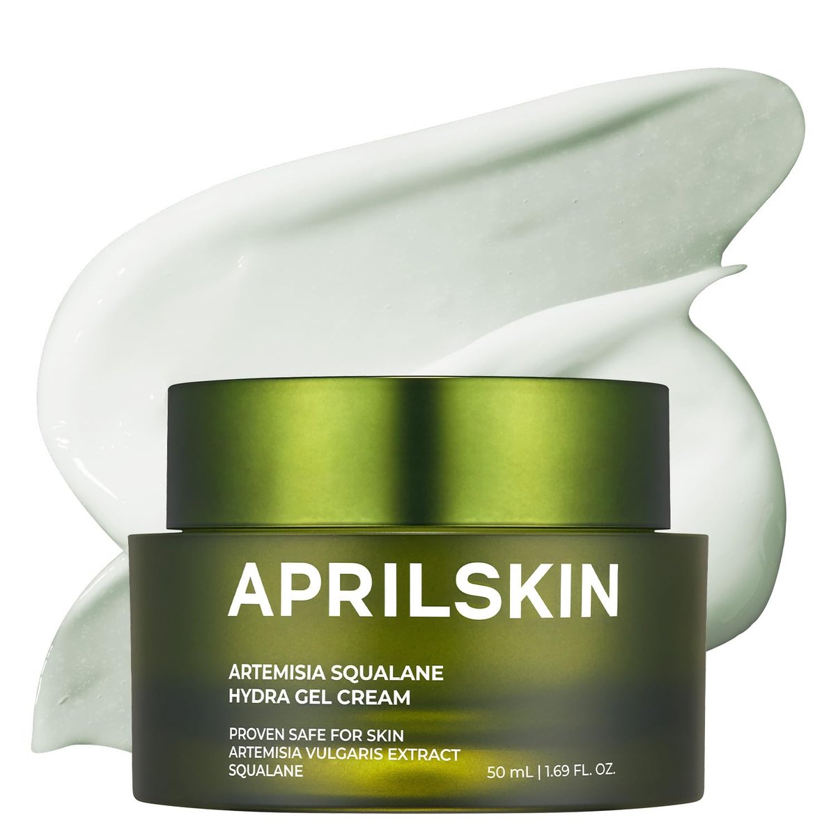 APRILSKIN Artemisia Squalane Hydra Gel Cream - Soothing Moisturizer for Dry, Sensitive & Acne-Prone Skin - Vegan, Cruelty-Free, Low pH, 50 ml Avelisse