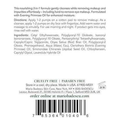 Mario Badescu Cleansing Oil – Lightweight 2-in-1 Makeup Remover & Cleanser for All Skin Types, 6 Fl Oz