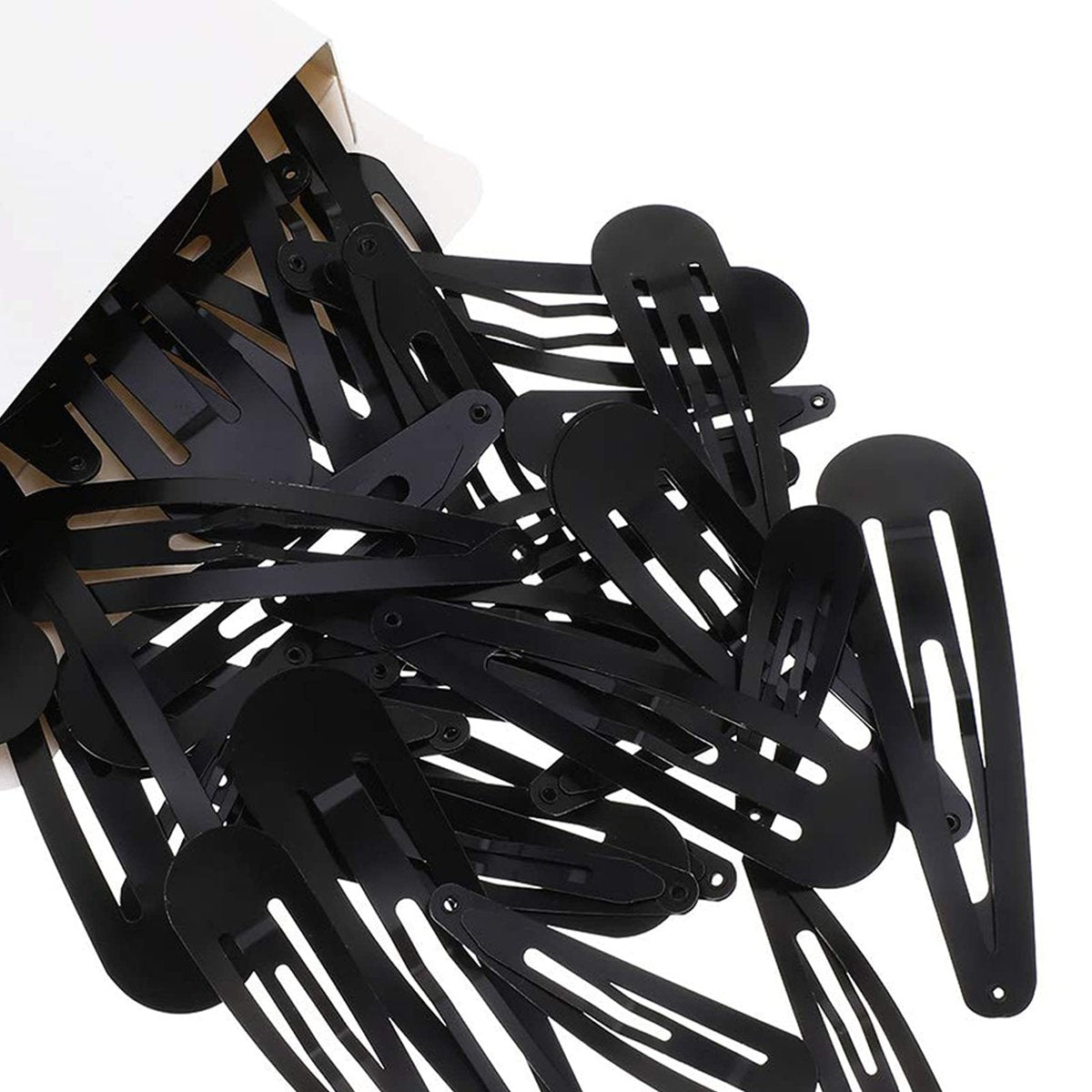 40 Pieces 2 Inch Black Metal Snap Hair Clips – Non-Slip Hair Barrettes for Women, Girls, Kids, and Toddlers - görsel 3
