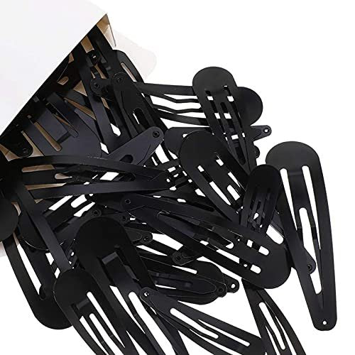 40 Pieces 2 Inch Black Metal Snap Hair Clips – Non-Slip Hair Barrettes for Women, Girls, Kids, and Toddlers - görsel 4