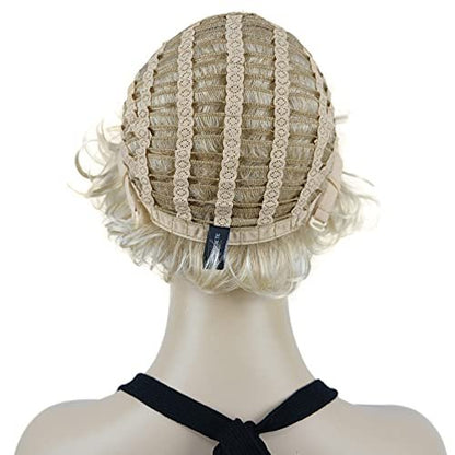 Lydell 8 Inch Short Curly Women's Wig - Soft Shaggy Layered Classic Cap Full Synthetic Wig (24BT613)