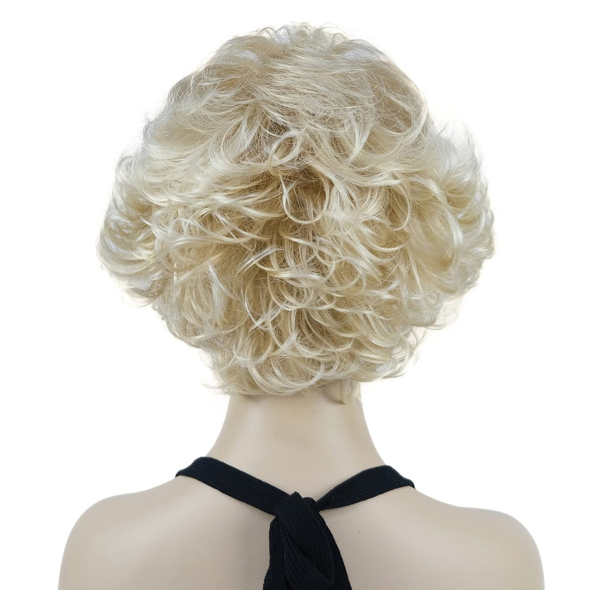 Lydell 8 Inch Short Curly Women's Wig - Soft Shaggy Layered Classic Cap Full Synthetic Wig (24BT613) - görsel 11
