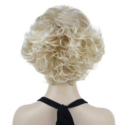 Lydell 8 Inch Short Curly Women's Wig - Soft Shaggy Layered Classic Cap Full Synthetic Wig (24BT613)