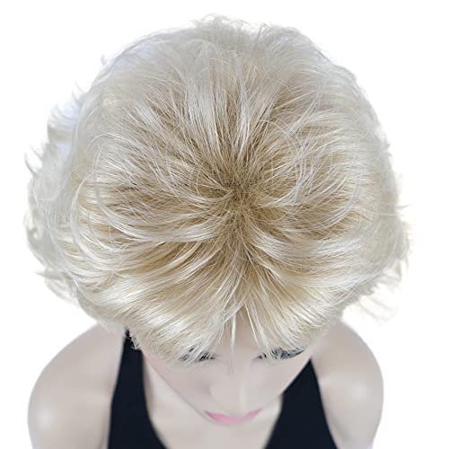 Lydell 8 Inch Short Curly Women's Wig - Soft Shaggy Layered Classic Cap Full Synthetic Wig (24BT613) - görsel 14