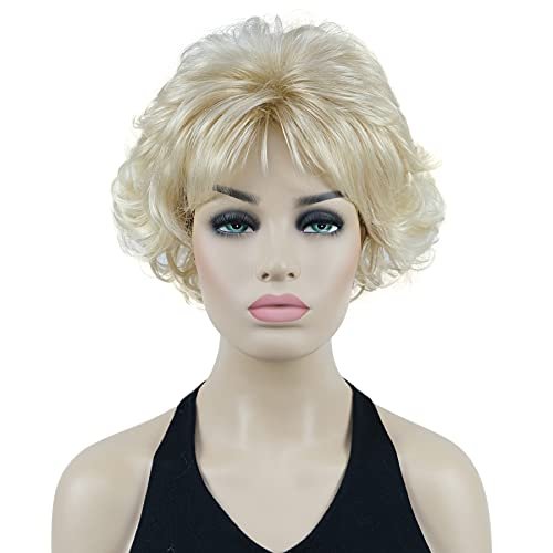 Lydell 8 Inch Short Curly Women's Wig - Soft Shaggy Layered Classic Cap Full Synthetic Wig (24BT613) - görsel 2