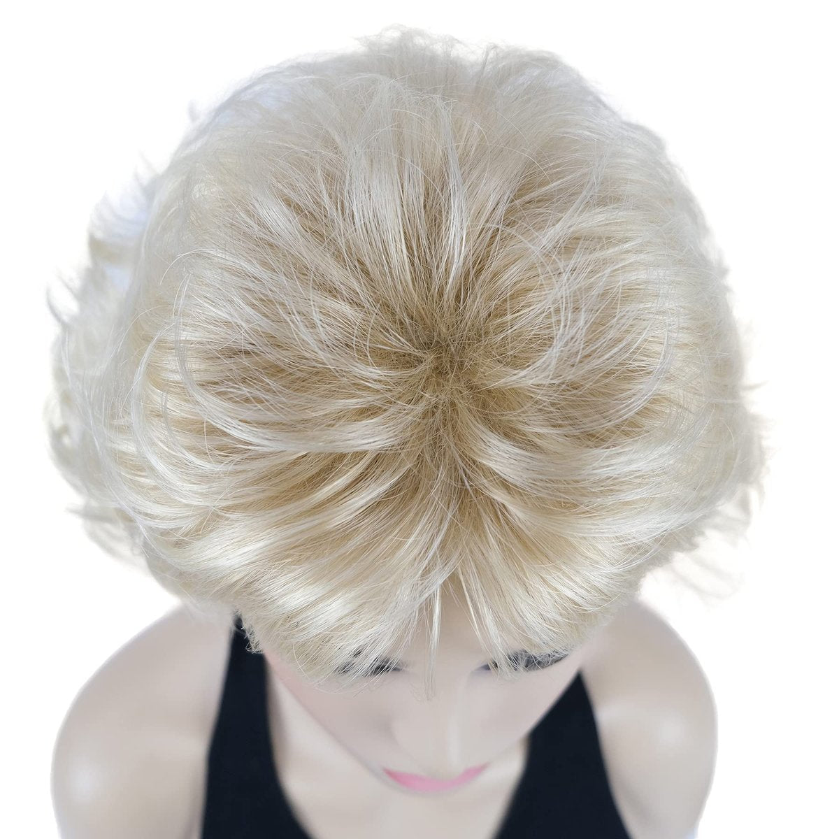 Lydell 8 Inch Short Curly Women's Wig - Soft Shaggy Layered Classic Cap Full Synthetic Wig (24BT613) - görsel 13