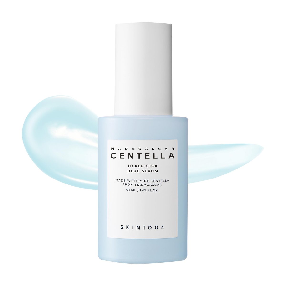 SKIN1004 Hyalu-Cica Blue Serum – Hydrating Face Serum with 5 Hyaluronic Acids & Madagascar Centella Asiatica, 1.69 fl oz (50 ml) - görsel 1