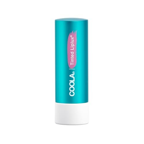 COOLA Organic Liplux Tinted Lip Balm SPF 30 - Red - 0.15 oz - Vegan & Gluten Free Lip Care Avelisse
