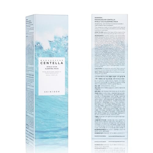 SKIN1004 Hyalu-CICA Sleeping Pack – 3.38 fl oz (100ml) – Melatonin, Hyaluronic Acid & Centella Asiatica – Overnight Moisturizing & Revitalizing Mask Avelisse