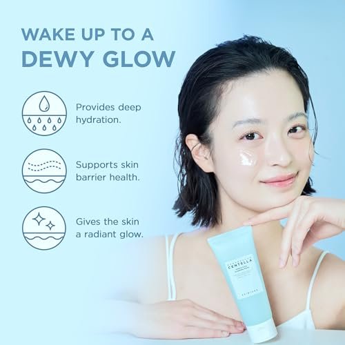 SKIN1004 Hyalu-CICA Sleeping Pack – 3.38 fl oz (100ml) – Melatonin, Hyaluronic Acid & Centella Asiatica – Overnight Moisturizing & Revitalizing Mask Avelisse