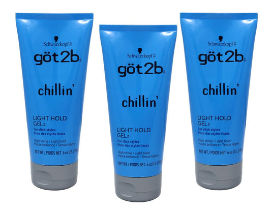 Got 2B Chillin Gel Light Hold 6 Ounce (Pack of 3) Avelisse