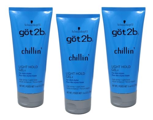 Got 2B Chillin Gel Light Hold 6 Ounce (Pack of 3) Avelisse