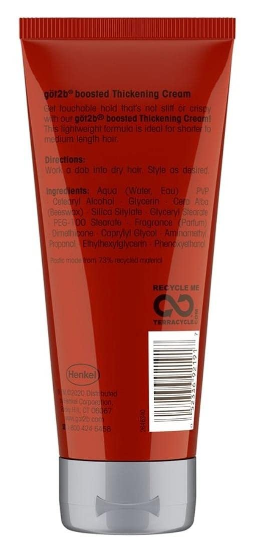 Got 2B Boosted Hair Thickening Cream for Fuller Styles, Medium Shine, Medium Hold, 6 Ounce (Pack of 3) Avelisse