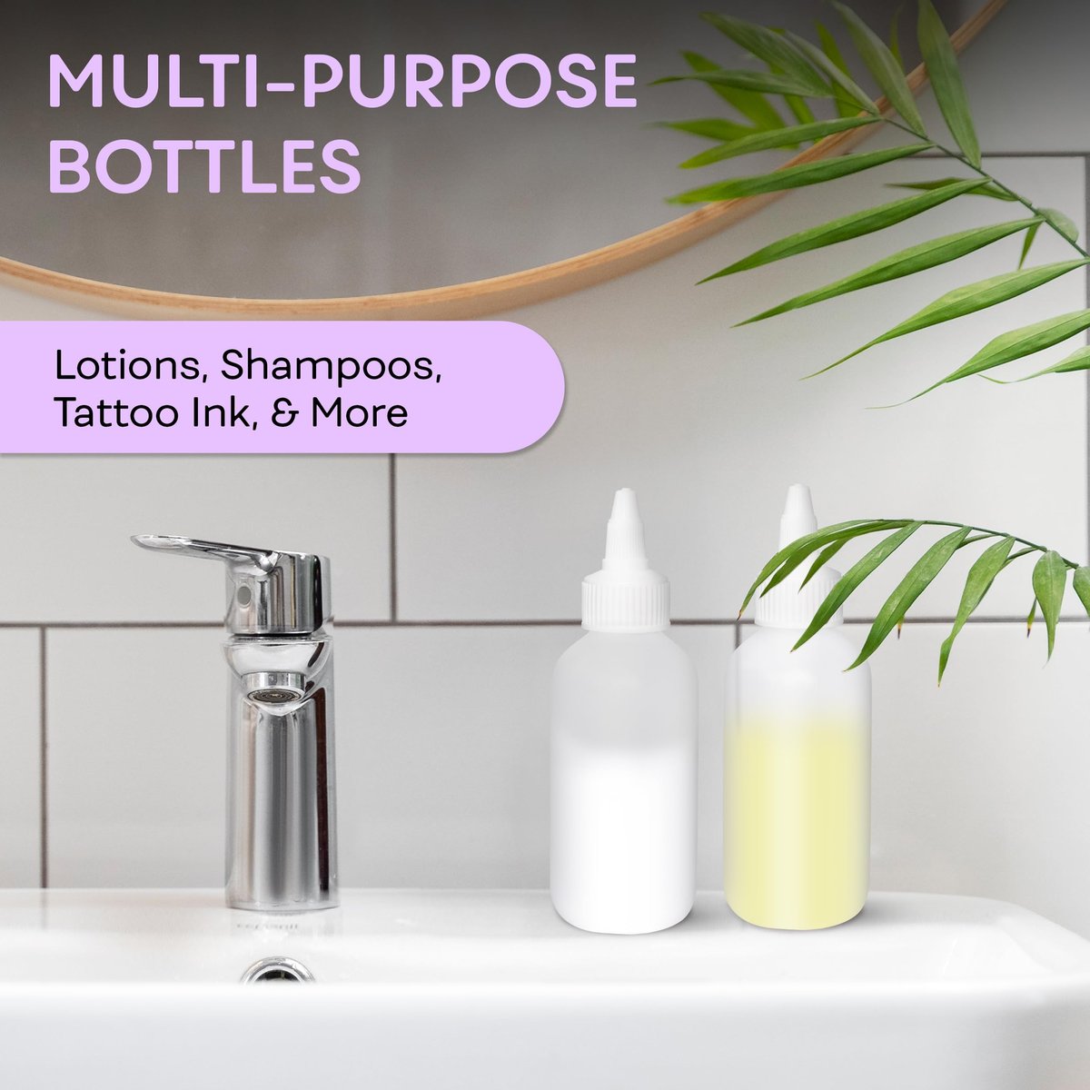 BRIGHTFROM Twist Top Applicator Bottles - 4 OZ Squeeze Empty Plastic Bottles, Refillable Open/Close Nozzle, Multi Purpose (Pack of 2) - görsel 7