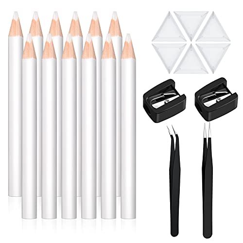 Maitys 22 Pieces Wax Pencil Set for Rhinestones – Crystal Pick Up Tools with Tweezers, Sharpener & Triangular Plate for Nail Art & Gem Dotting - görsel 2
