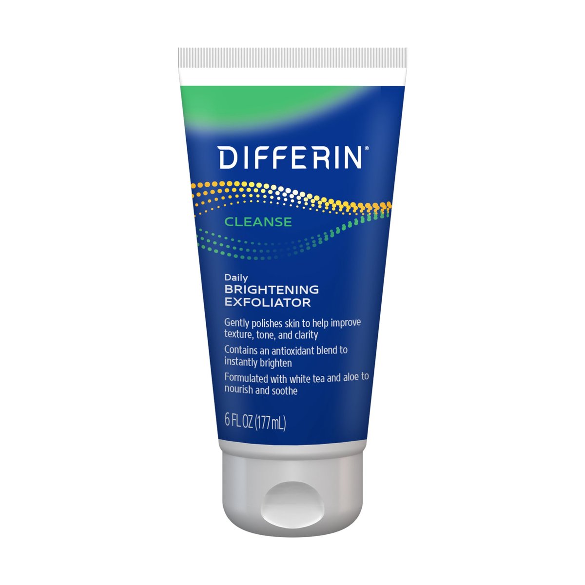 Differin Daily Brightening Exfoliator Face Scrub for Acne Prone Skin, 6 Fl Oz - görsel 1