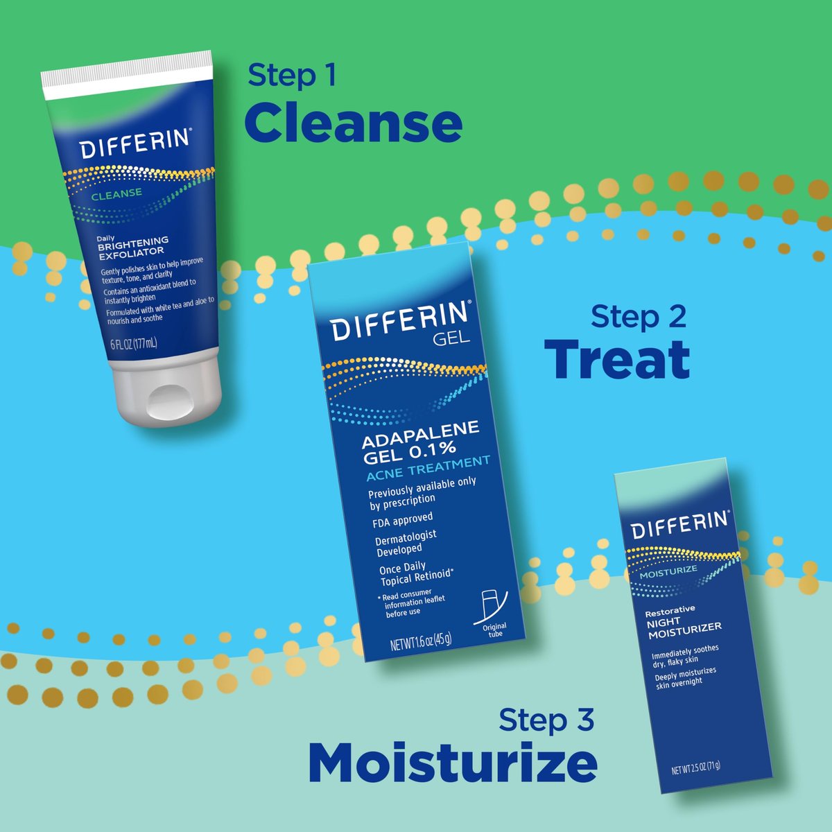 Differin Daily Brightening Exfoliator Face Scrub for Acne Prone Skin, 6 Fl Oz - görsel 7