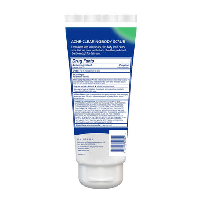 Differin Body Scrub with Salicylic Acid – Acne Clearing Exfoliator for Back, Shoulders, and Chest, 8 oz