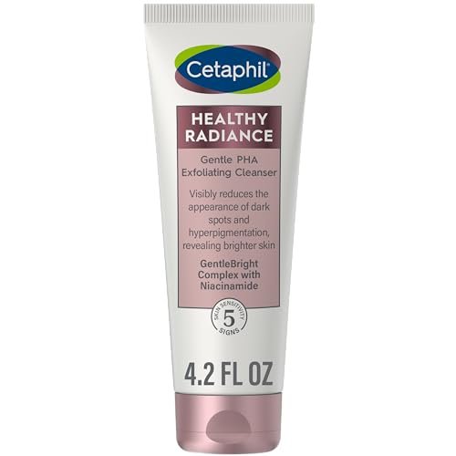 Cetaphil Healthy Radiance Gentle Exfoliating Cleanser - Visibly Reduces Dark Spots & Hyperpigmentation, Hypoallergenic, Fragrance Free, 4.2oz - görsel 1