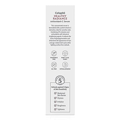 Cetaphil Healthy Radiance Antioxidant-C Serum for Sensitive Skin, Hypoallergenic & Fragrance Free, 1 oz Avelisse