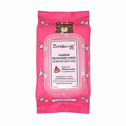 The Crème Shop Makeup Removing Wipes with Watermelon – Hydrating 60-Count