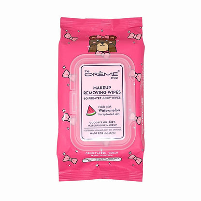 The Crème Shop Makeup Removing Wipes with Watermelon – Hydrating 60-Count