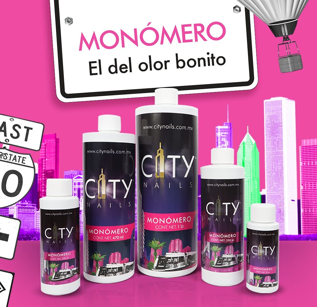 CITY NAILS Nail Liquid Monomer SET - EMA Professional Grade for Acrylic Powder System, 8 fl oz - görsel 6