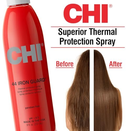 CHI 44 Iron Guard Thermal Protection Spray - Nourishing Heat Protectant for Hair, 8 oz (Pack of 2) - görsel 10