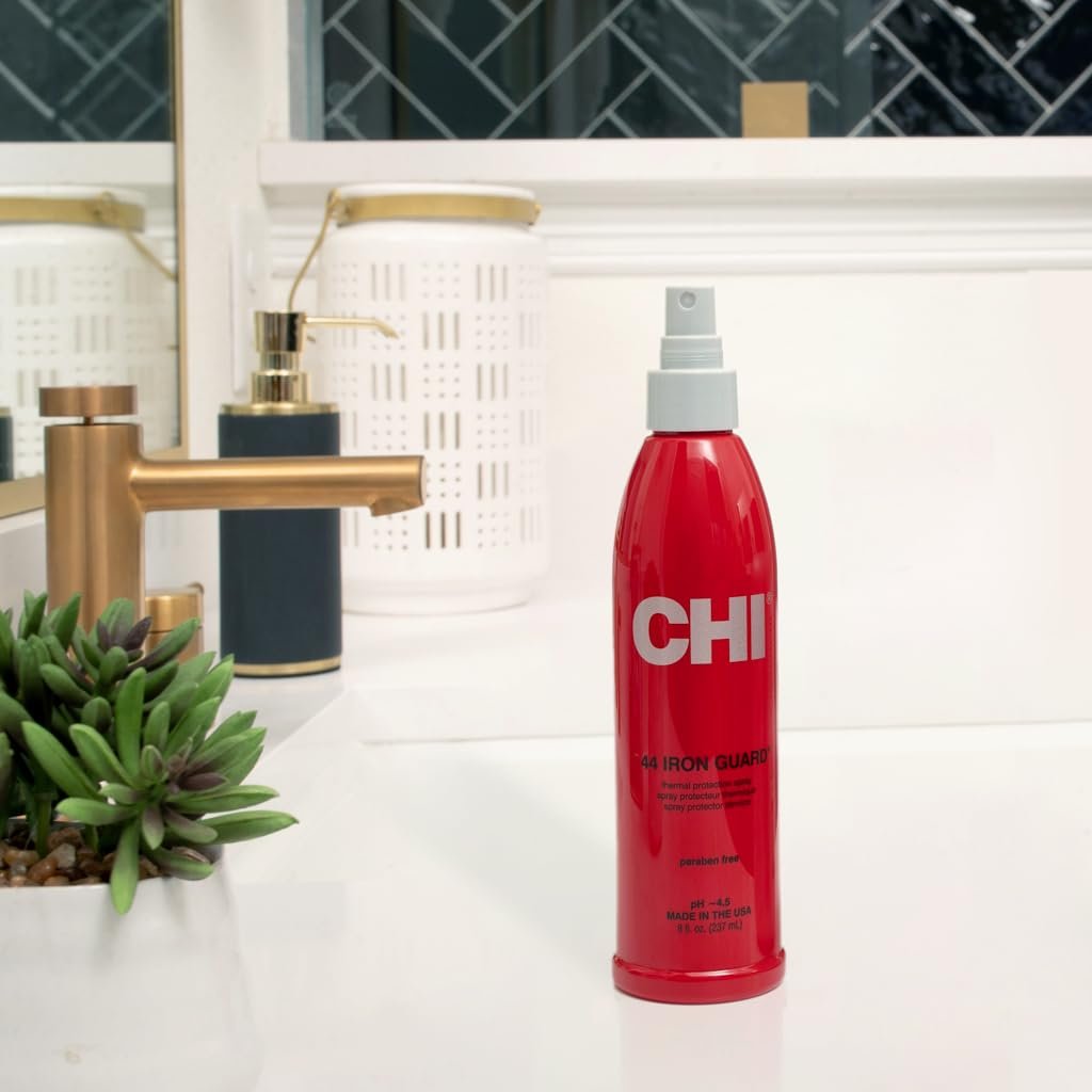 CHI 44 Iron Guard Thermal Protection Spray - Nourishing Heat Protectant for Hair, 8 oz (Pack of 2) - görsel 3