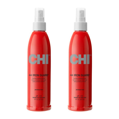 CHI 44 Iron Guard Thermal Protection Spray - Nourishing Heat Protectant for Hair, 8 oz (Pack of 2)