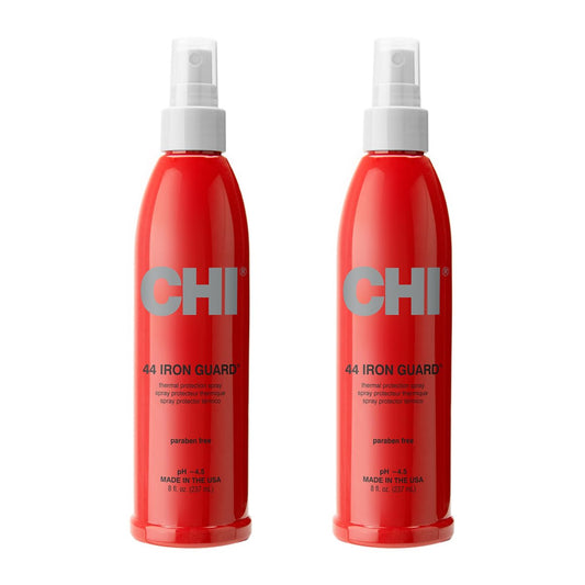 CHI 44 Iron Guard Thermal Protection Spray - Nourishing Heat Protectant for Hair, 8 oz (Pack of 2)