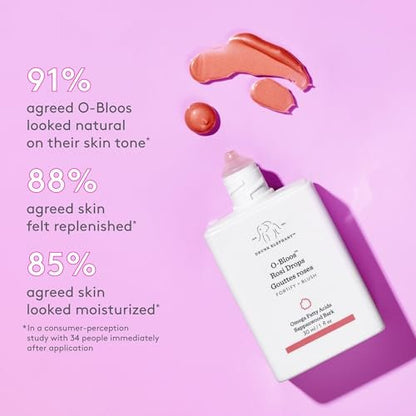Drunk Elephant O-Bloos Rosi Drops - Peachy-Pink Color Serum Drops - 30 ml/1 fl oz - Clean Clinical Skincare, Cruelty-Free, Dermatologist-Tested, Free of Essential Oils, Silicones, and Fragrance Avelisse