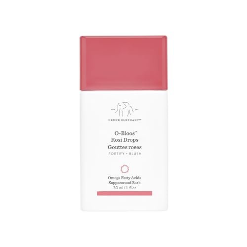 Drunk Elephant O-Bloos Rosi Drops - Peachy-Pink Color Serum Drops - 30 ml/1 fl oz - Clean Clinical Skincare, Cruelty-Free, Dermatologist-Tested, Free of Essential Oils, Silicones, and Fragrance Avelisse