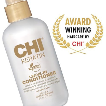 CHI Keratin Leave-in Conditioner, 12 oz (Pack of 2) - Smooth & Strengthen Hair Avelisse