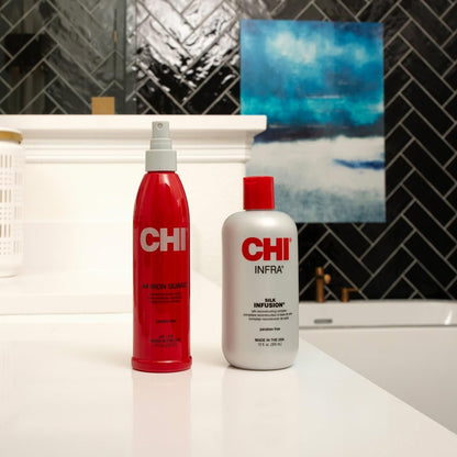 CHI Infra Silk Infusion Leave-In Reconstructing Treatment for All Hair Types, Alcohol-Free, 12 Oz (Pack of 2) Avelisse