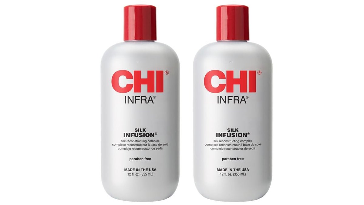 CHI Infra Silk Infusion Leave-In Reconstructing Treatment for All Hair Types, Alcohol-Free, 12 Oz (Pack of 2) Avelisse