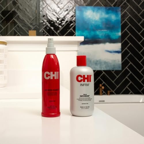 CHI Infra Silk Infusion Leave-In Reconstructing Treatment for All Hair Types, Alcohol-Free, 12 Oz (Pack of 2) Avelisse