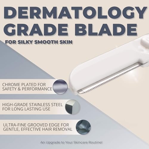 Jasclair Dermaplaning Razor (6 Count) – At-Home Face Razors for Women, Peach Fuzz Removal, Eyebrow Shaping & Gentle Exfoliation for Smooth Skin and Flawless Makeup Prep - görsel 10