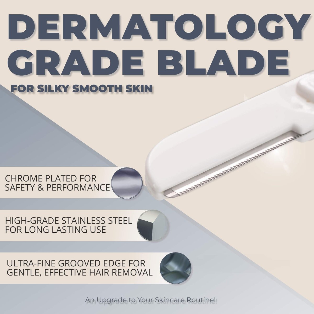 Jasclair Dermaplaning Razor (6 Count) – At-Home Face Razors for Women, Peach Fuzz Removal, Eyebrow Shaping & Gentle Exfoliation for Smooth Skin and Flawless Makeup Prep - görsel 9