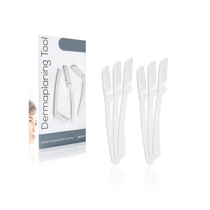 Jasclair Dermaplaning Razor (6 Count) – At-Home Face Razors for Women, Peach Fuzz Removal, Eyebrow Shaping & Gentle Exfoliation for Smooth Skin and Flawless Makeup Prep