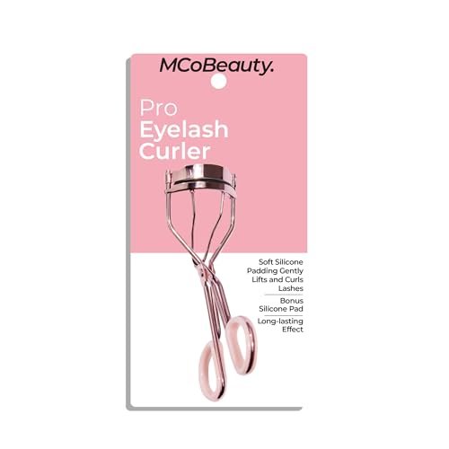 MCoBeauty Pro Eyelash Curler - Rose Gold - Wide-Eyed Curl & Lift Tool with Premium Silicone Pad - görsel 10